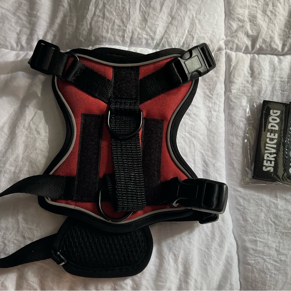 Dog Harness with service dog patches